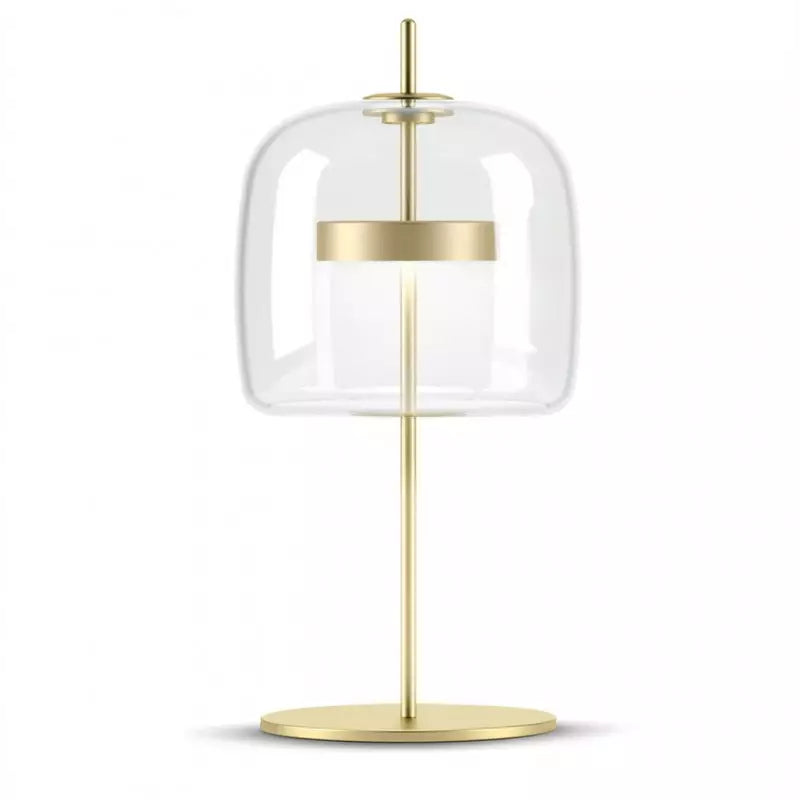 Lira | Lampe de Table Design Moderne en Laiton et Verre LED