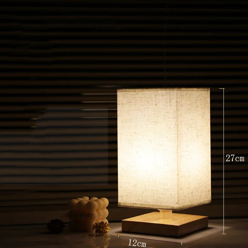 Kaze | Lampe de Table Zen Design Japonais Bois E27 Luminaire Design d'Intérieur