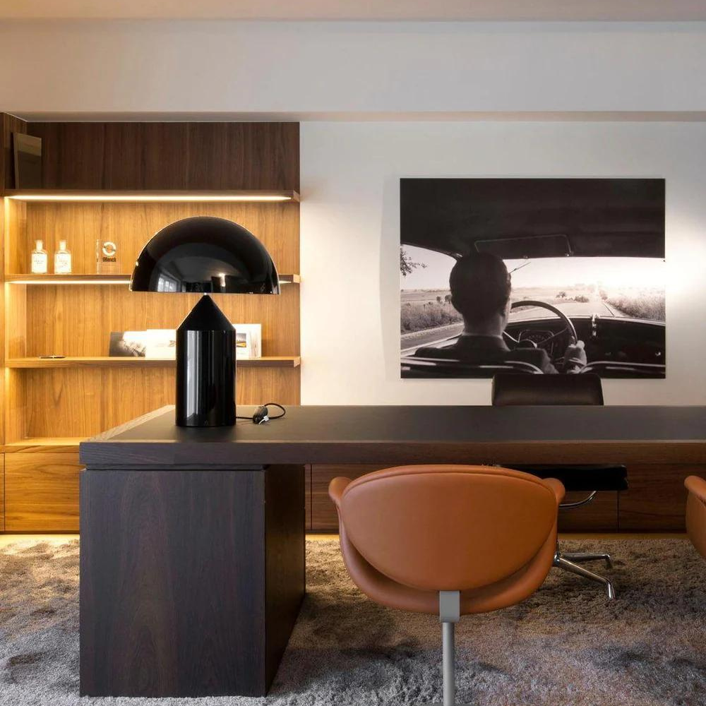 Aurelia | Lampe de Table Champignon Design en Laiton Brossé