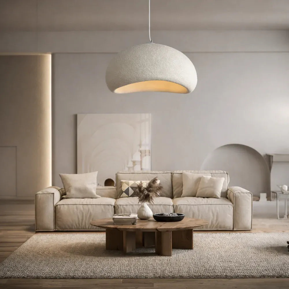 Oria | Suspension Design Organique Texture Pierre Salon Design Moderne