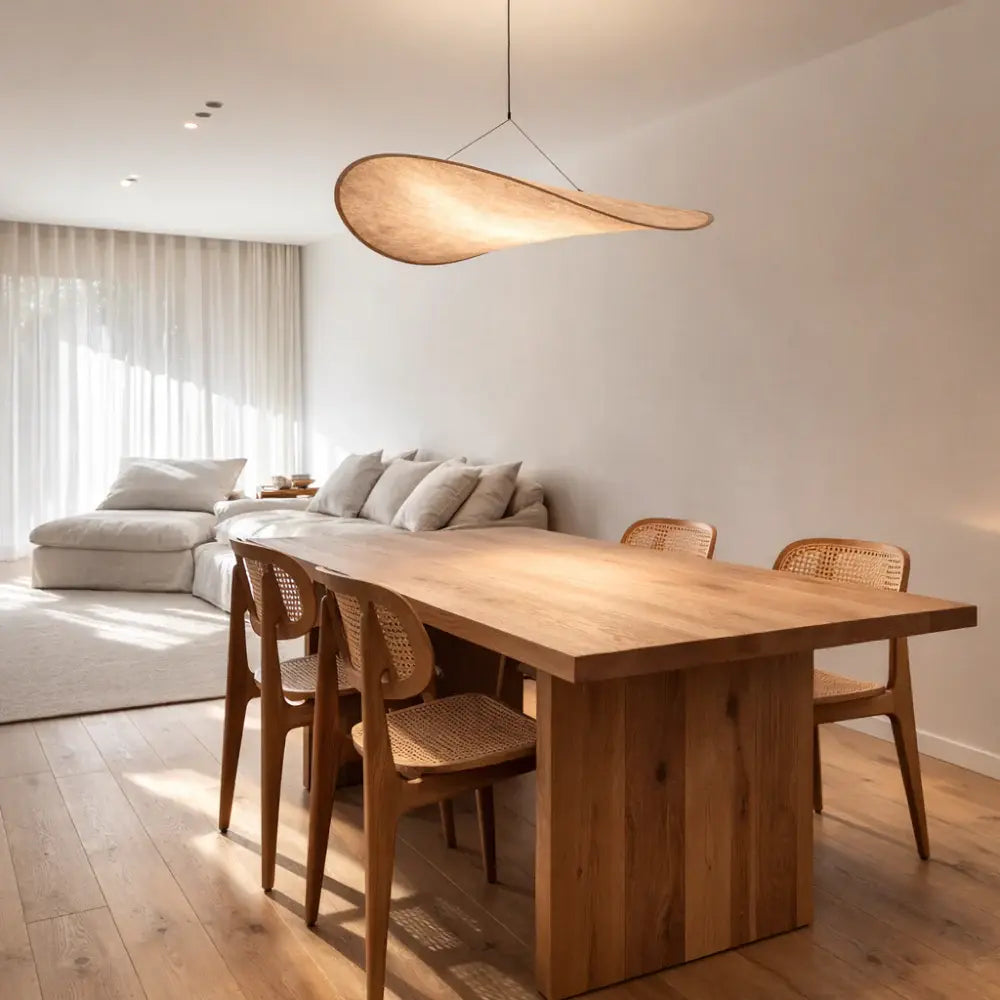 Solis | Suspension Design Nuage en Soie LED avec Hauteur Ajustable