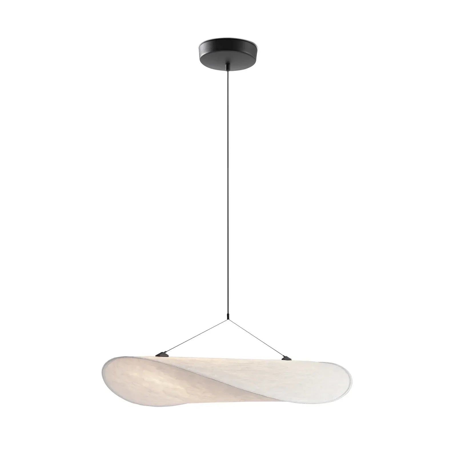 Solis | Suspension Design Nuage en Soie LED avec Hauteur Ajustable