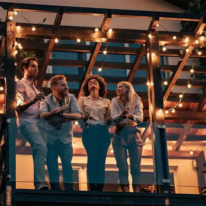 Lura | Guirlande Lumineuse Extérieure Style Guinguette IP45 Design Moderne