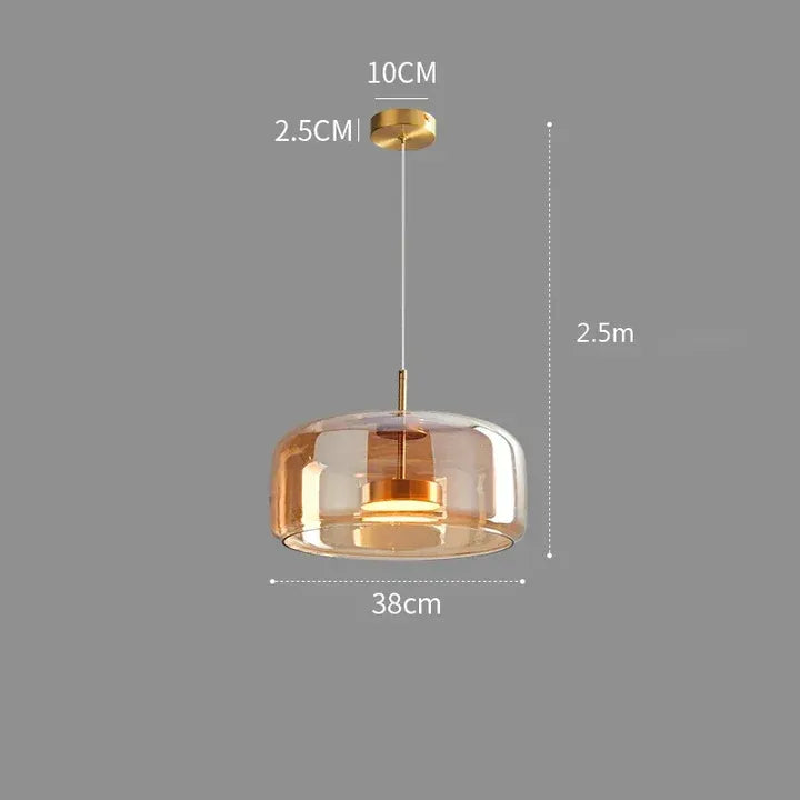 Aurea | Suspension Verre Soufflé LED Design Contemporain