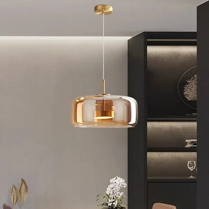 Aurea | Suspension Verre Soufflé LED Design Contemporain