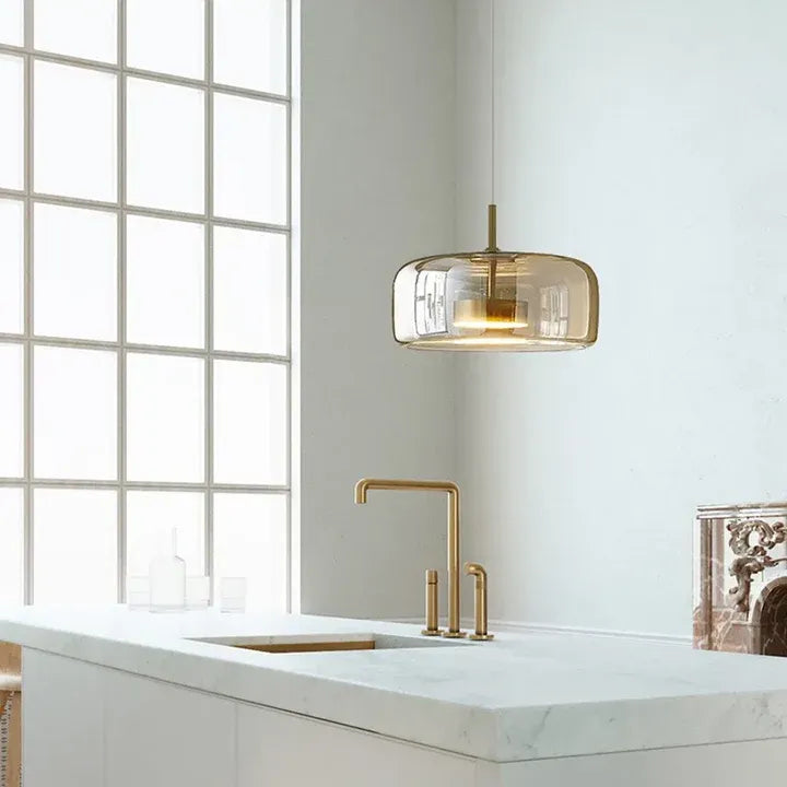 Aurea | Suspension Verre Soufflé LED Design Contemporain