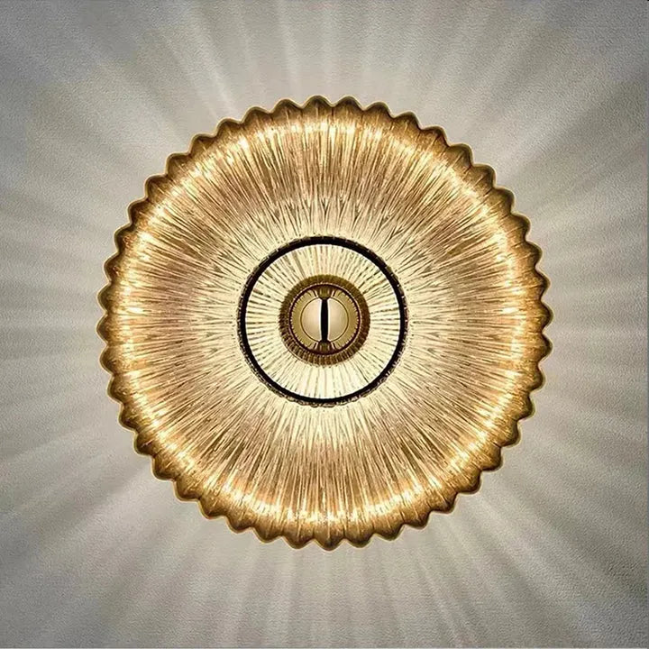 Milos | Applique Murale Verre Strié Design Moderne Scandinave E27