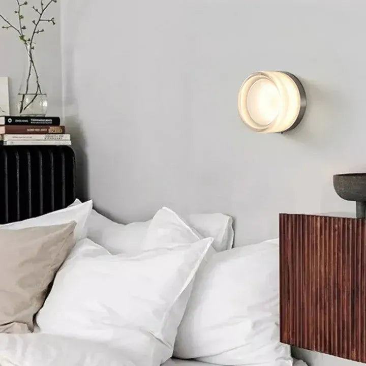 Ayra | Applique Murale Verre Soufflé Design Circulaire LED