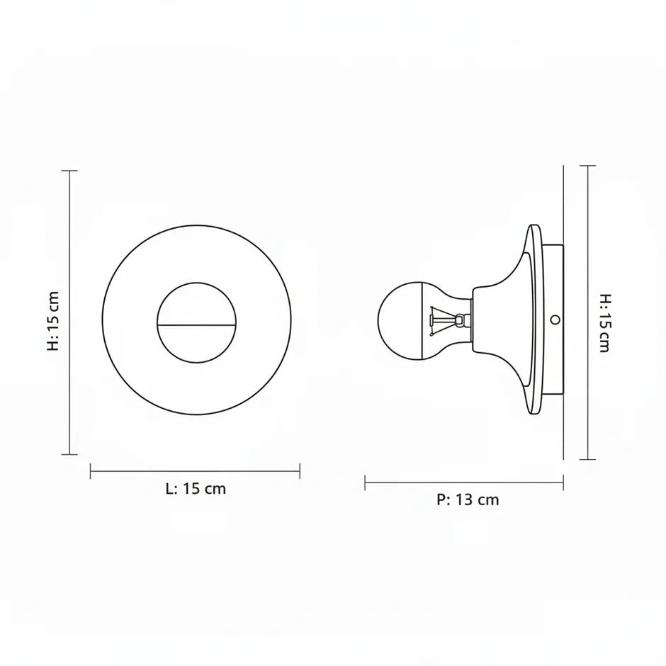 Lana | Applique Murale Design Laiton Moderne E27 Salon Couloir Luminaire Loft