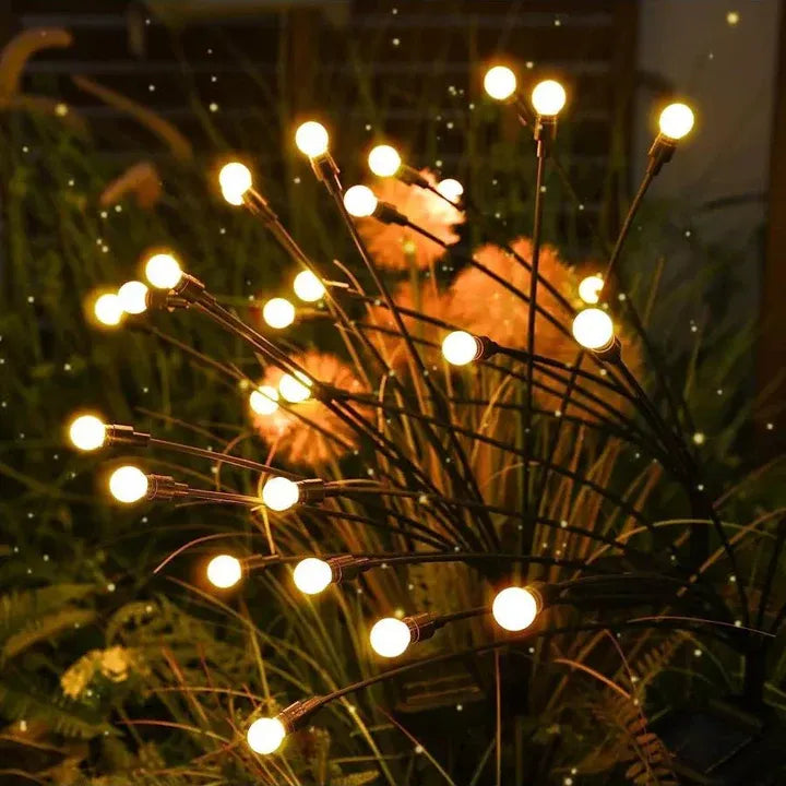 Luci | Lampe Solaire de Jardin 10 LED Design Luciole IP44 Extérieur