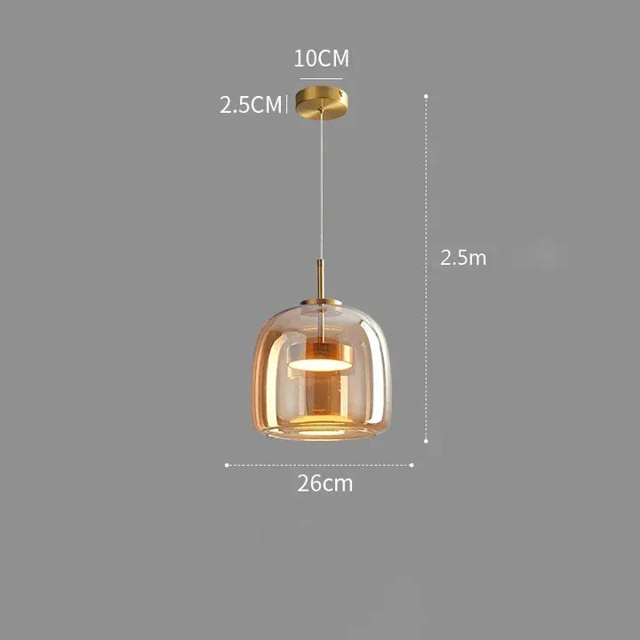 Aurea | Suspension Verre Soufflé LED Design Contemporain
