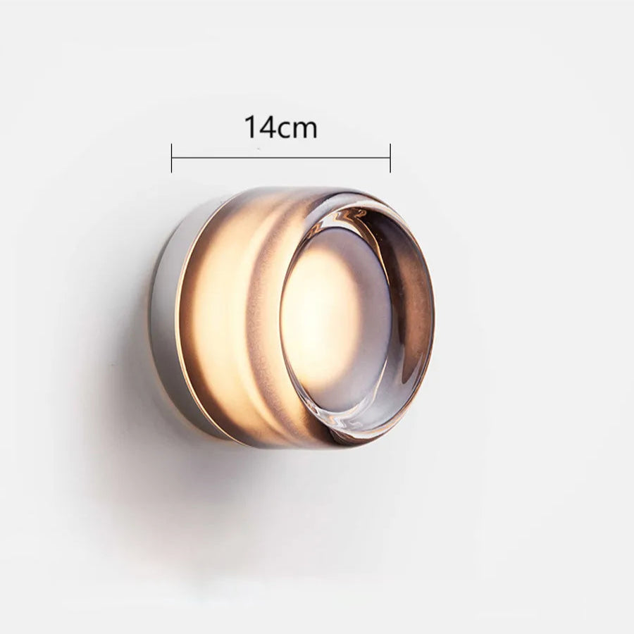 Ayra | Applique Murale Verre Soufflé Design Circulaire LED