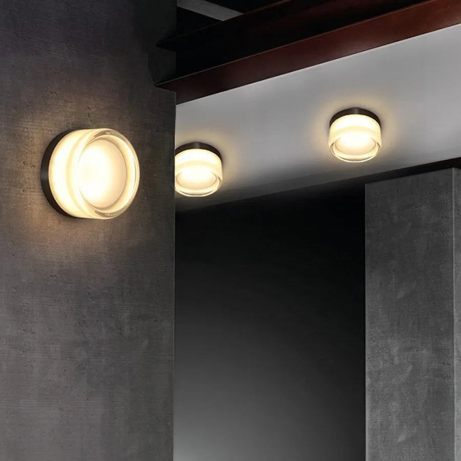 Ayra | Applique Murale Verre Soufflé Design Circulaire LED