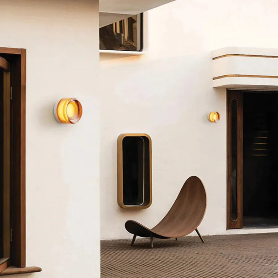 Ayra | Applique Murale Verre Soufflé Design Circulaire LED