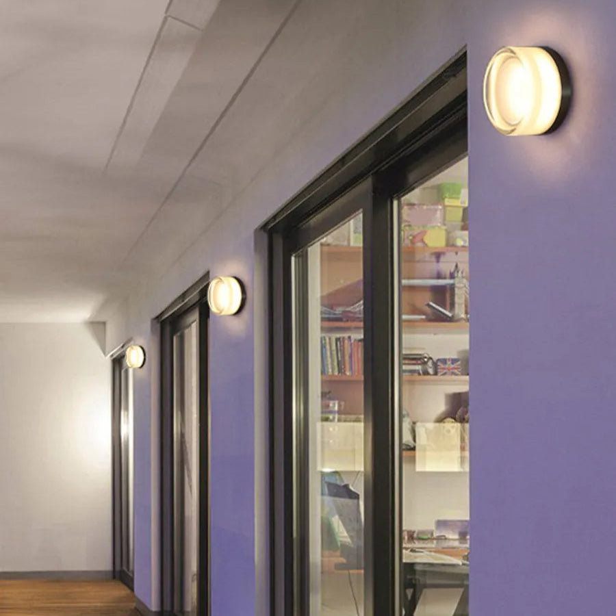 Ayra | Applique Murale Verre Soufflé Design Circulaire LED