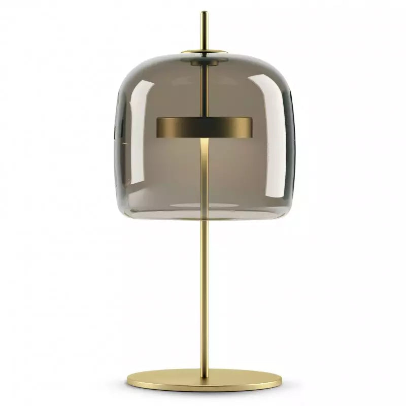 Lira | Lampe de Table Design Moderne en Laiton et Verre LED