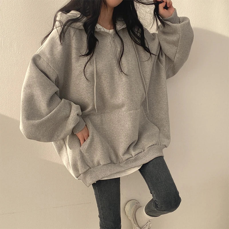 LOUISE | Hoodie Oversize Zippé