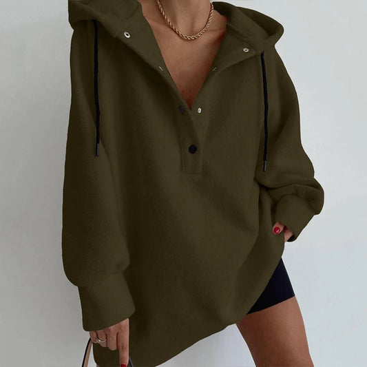 MAÉVA | Hoodie Oversize en Polaire Douce