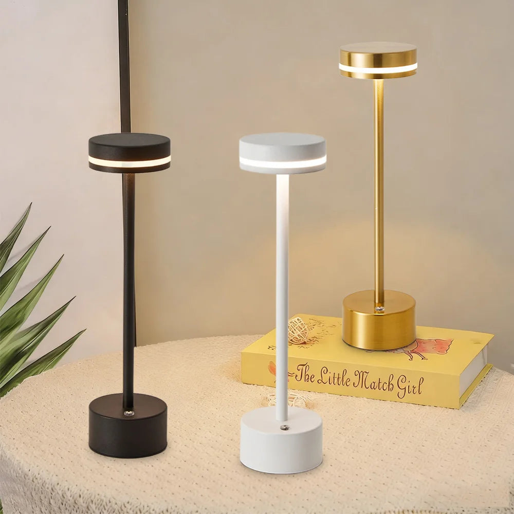 Luma | Lampe de Table LED Sans Fil Rechargeable Tactile Design Moderne