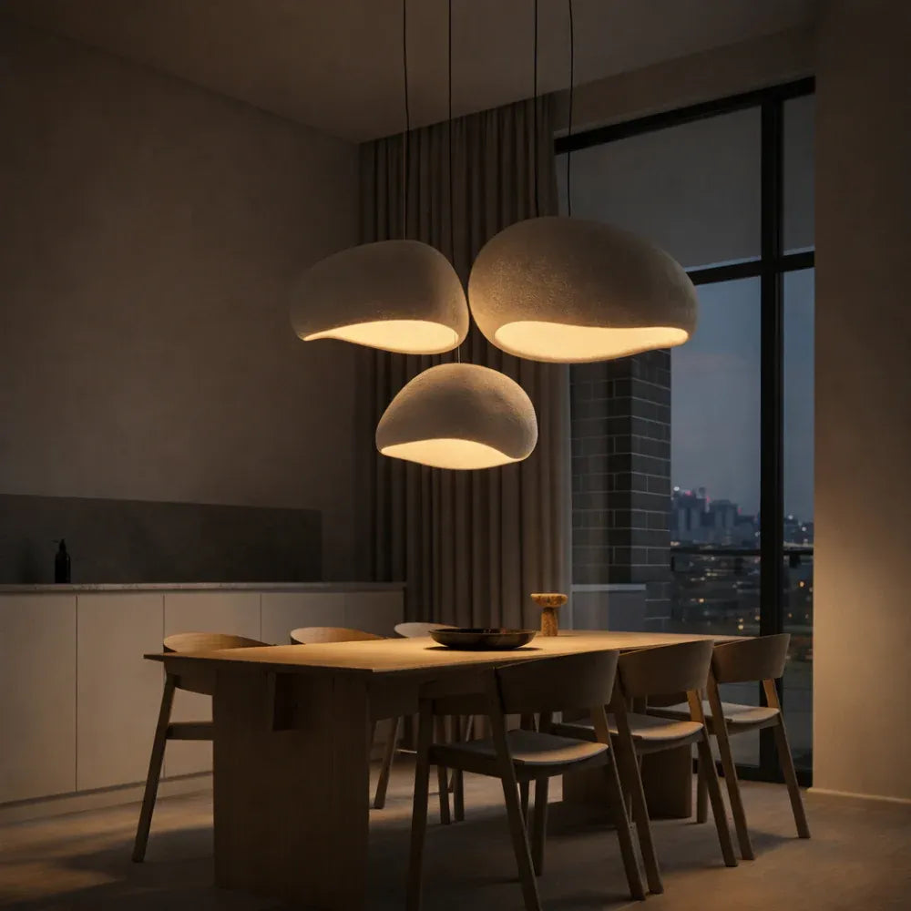 Oria | Suspension Design Organique Texture Pierre Salon Design Moderne