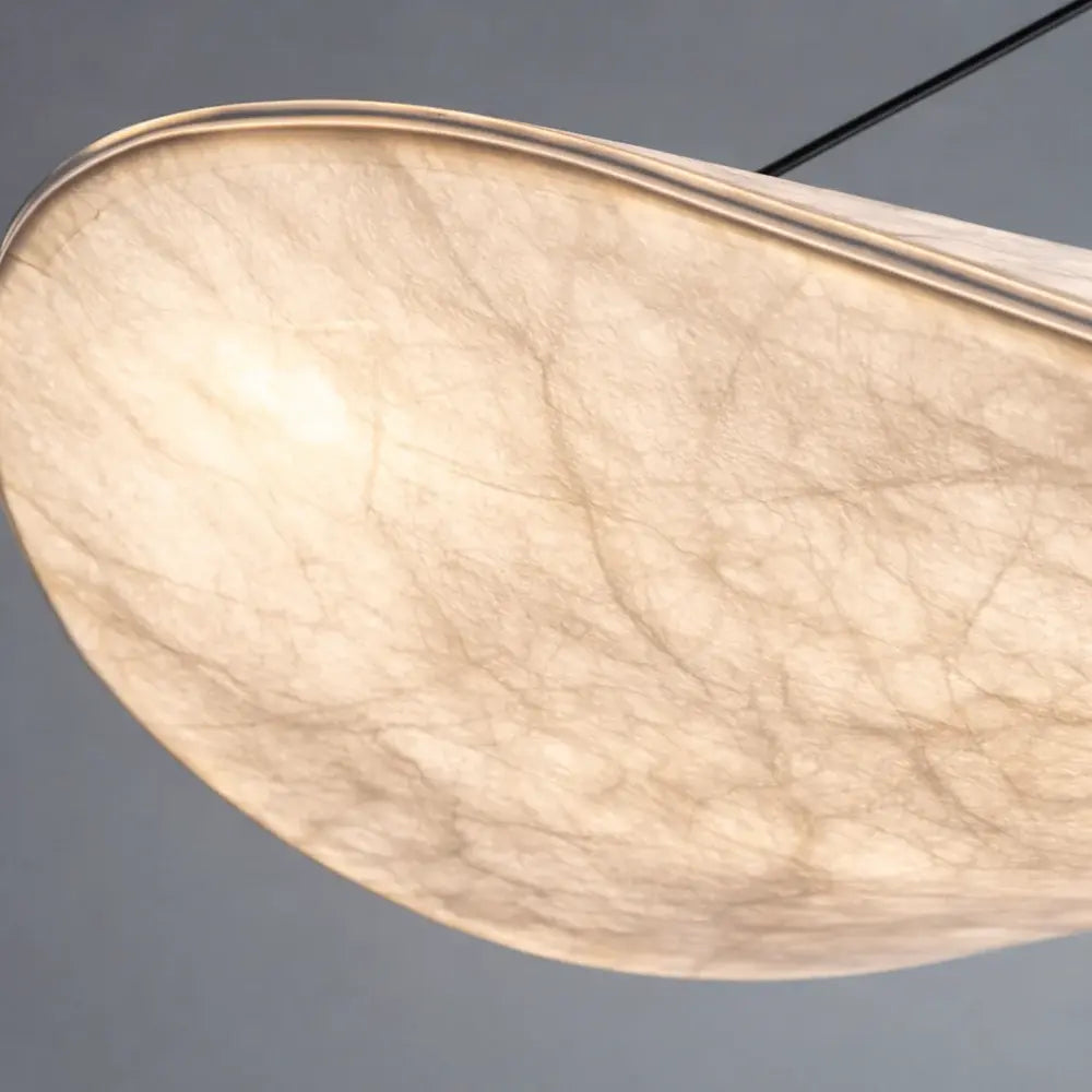 Solis | Suspension Design Nuage en Soie LED avec Hauteur Ajustable