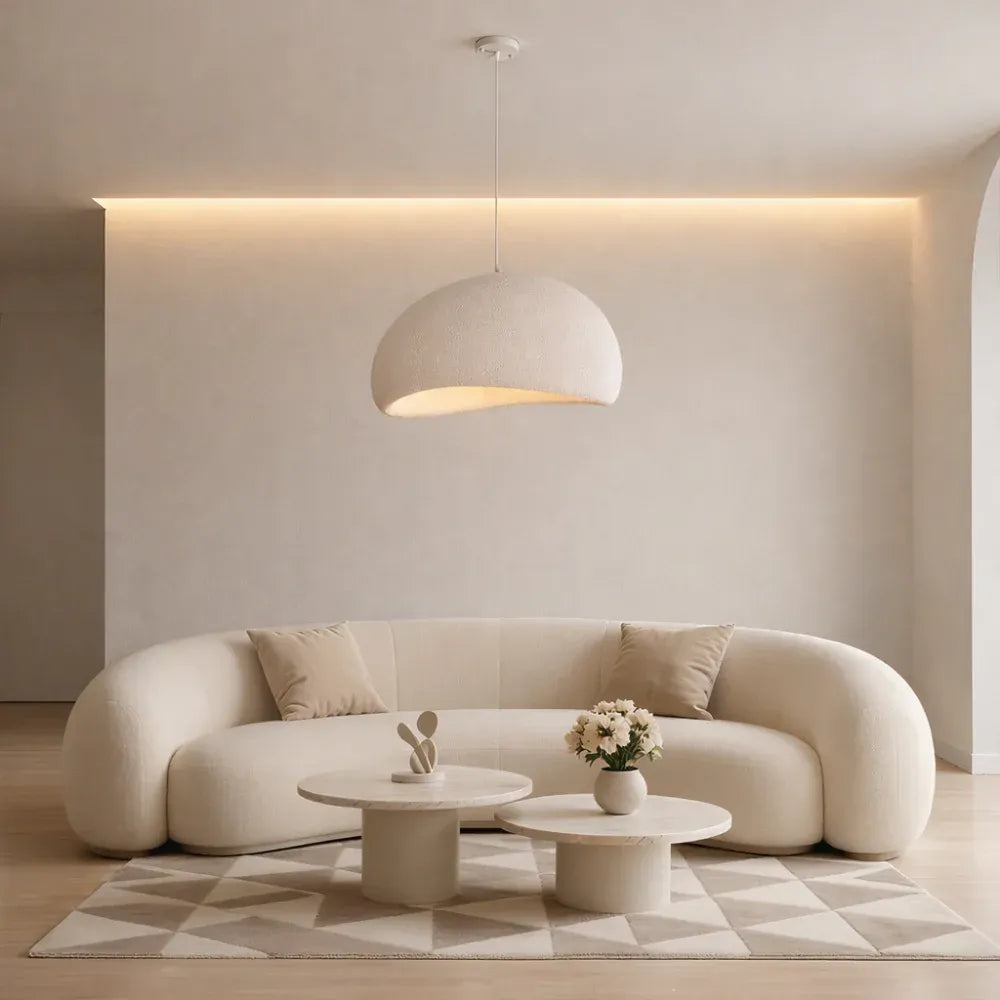 Oria | Suspension Design Organique Texture Pierre Salon Design Moderne