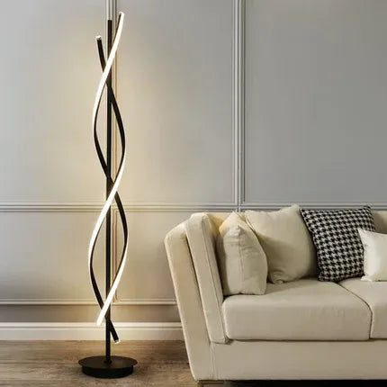 Helix | Lampadaire Design LED Spirale Salon Moderne Variable avec Télécommande