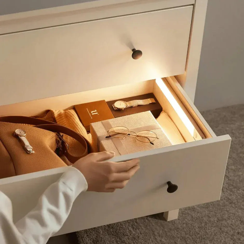 Lumina | Réglette LED Rechargeable Sans Fil Aluminium avec Capteur de Mouvement