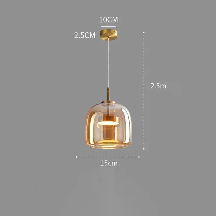 Aurea | Suspension Verre Soufflé LED Design Contemporain