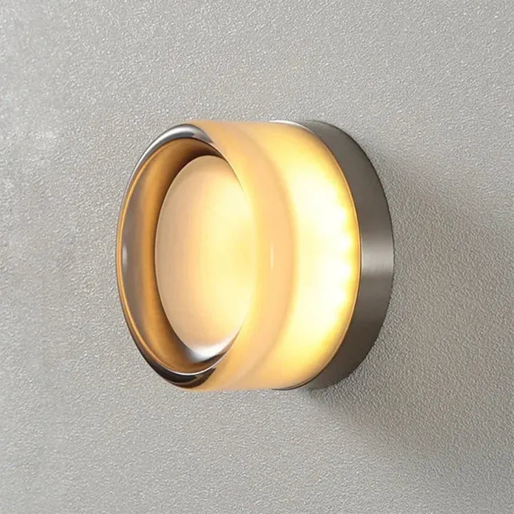 Ayra | Applique Murale Verre Soufflé Design Circulaire LED