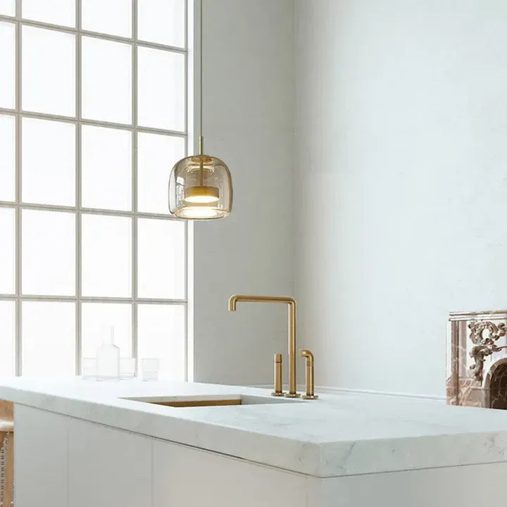 Aurea | Suspension Verre Soufflé LED Design Contemporain