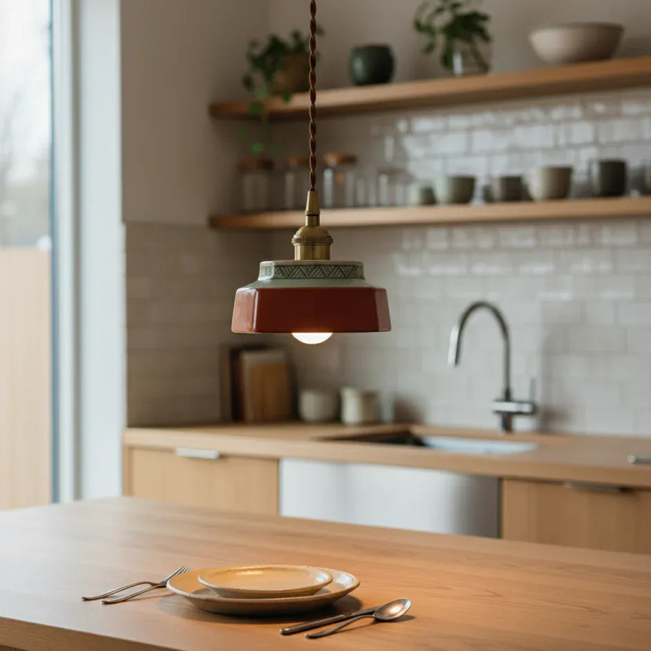 Kora | Suspension Design Céramique Artisanale Lustre Moderne