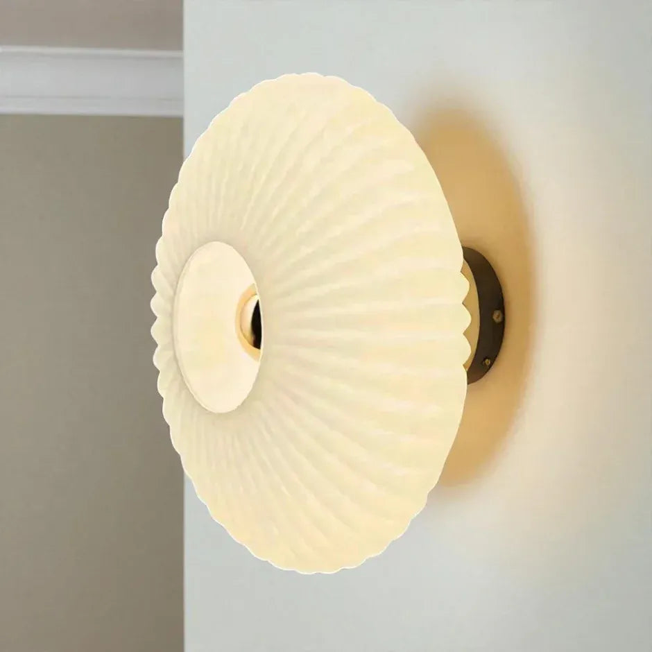 Milos | Applique Murale Verre Strié Design Moderne Scandinave E27