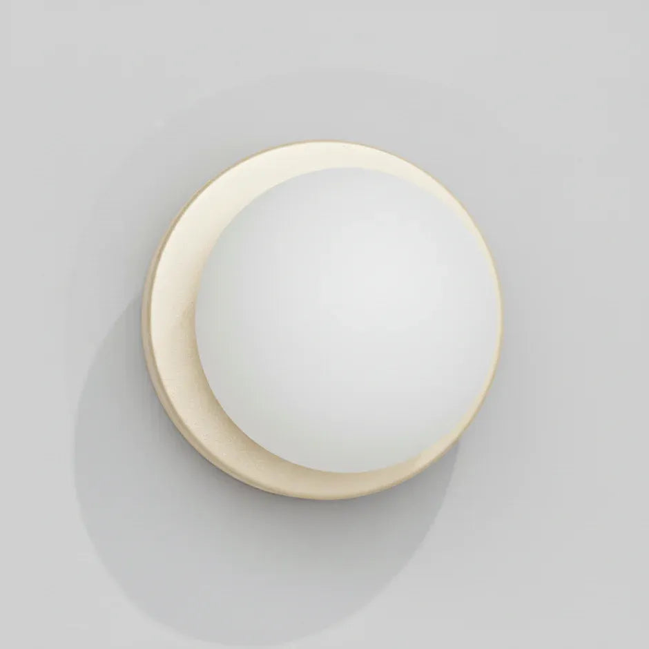 Salis | Applique Murale Design Moderne Laiton Verre Dépoli G9