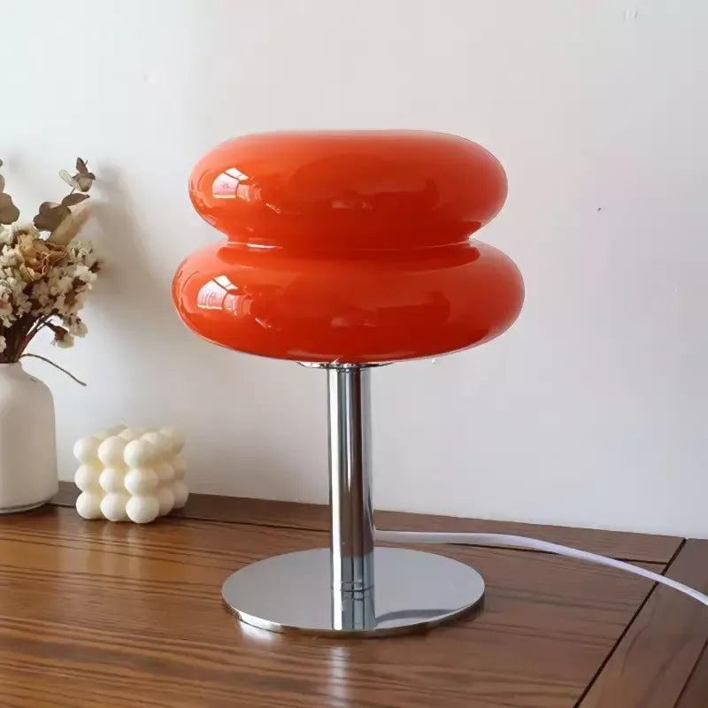 Aion | Lampe de Table Champignon Design en Verre soufflé LED USB